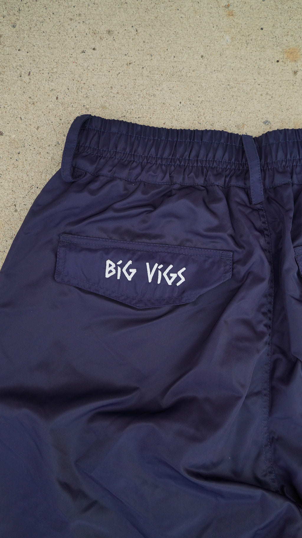 Navy No Cargo Baggy Snowpants