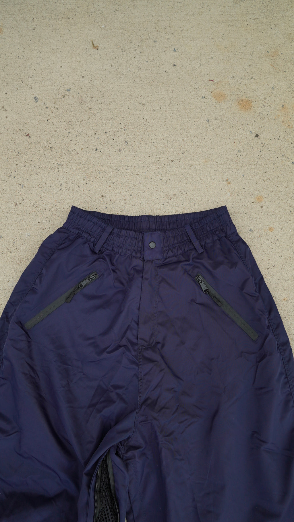 Navy No Cargo Baggy Snowpants