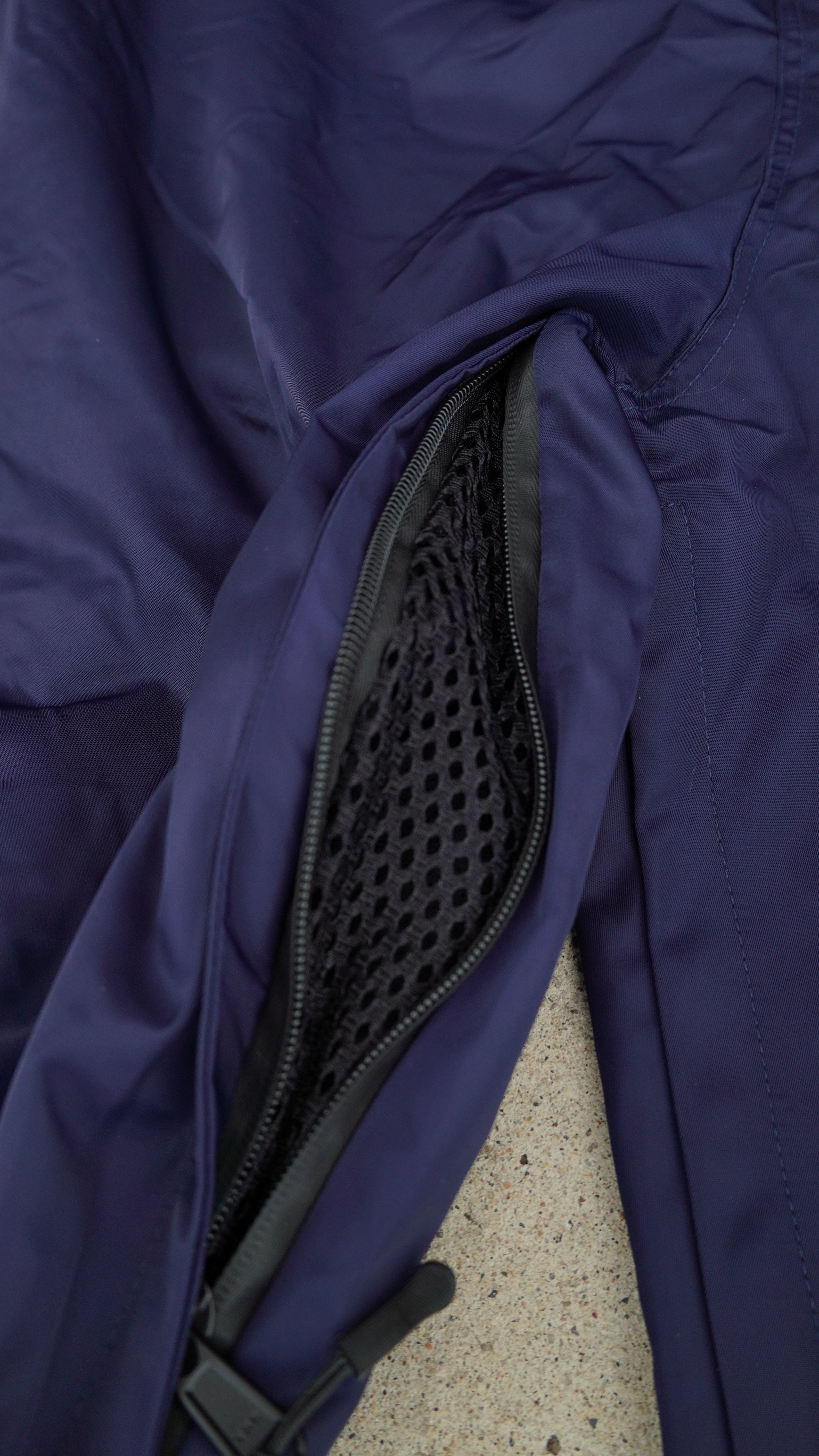 Navy No Cargo Baggy Snowpants