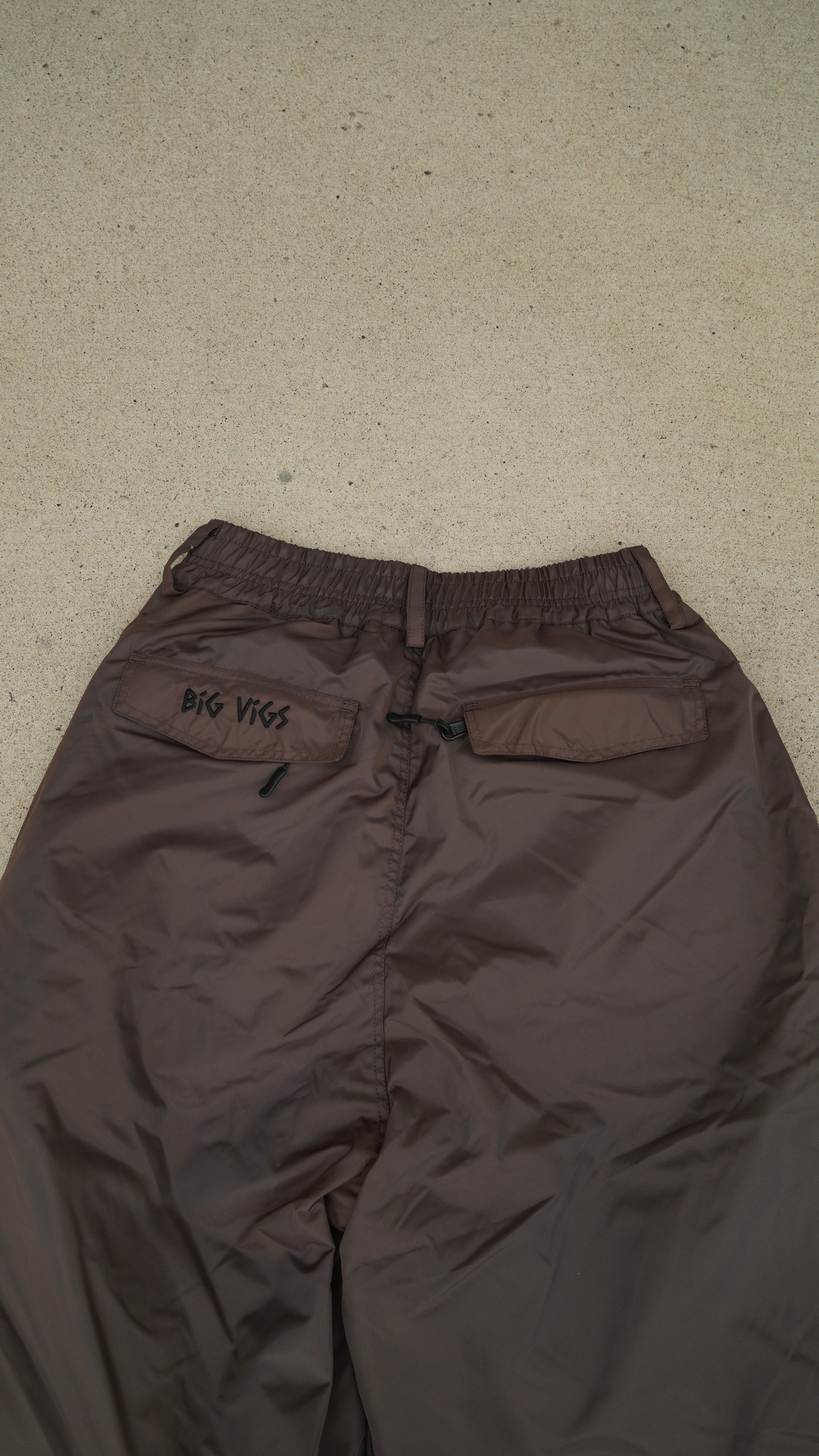 Brown No cargo baggy Snowpants
