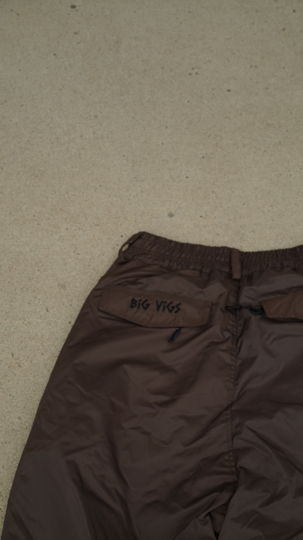 Brown No cargo baggy Snowpants