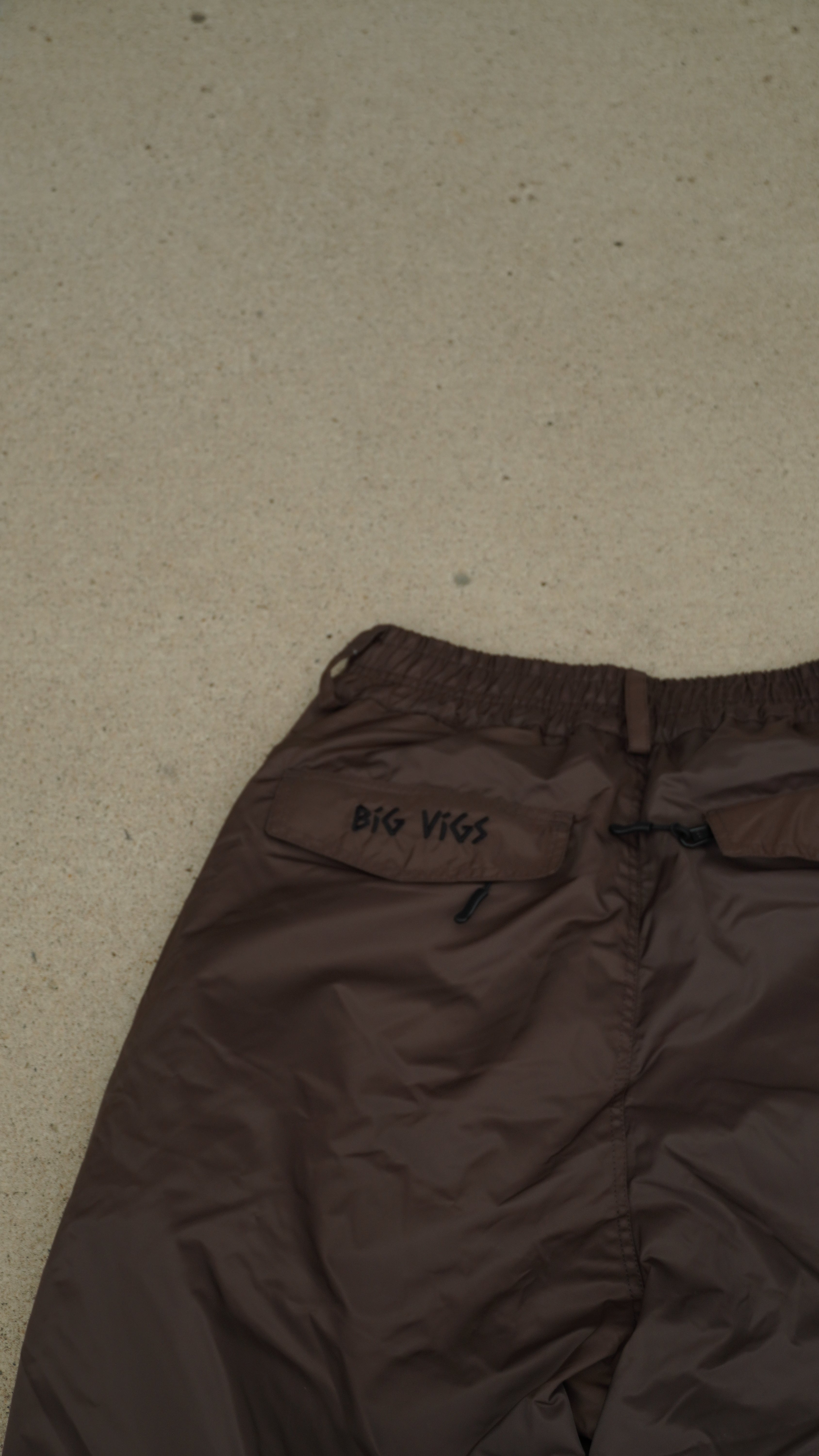 Brown No cargo baggy Snowpants