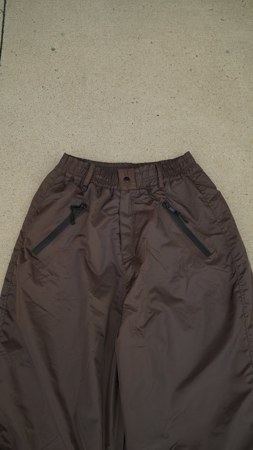 Brown No cargo baggy Snowpants