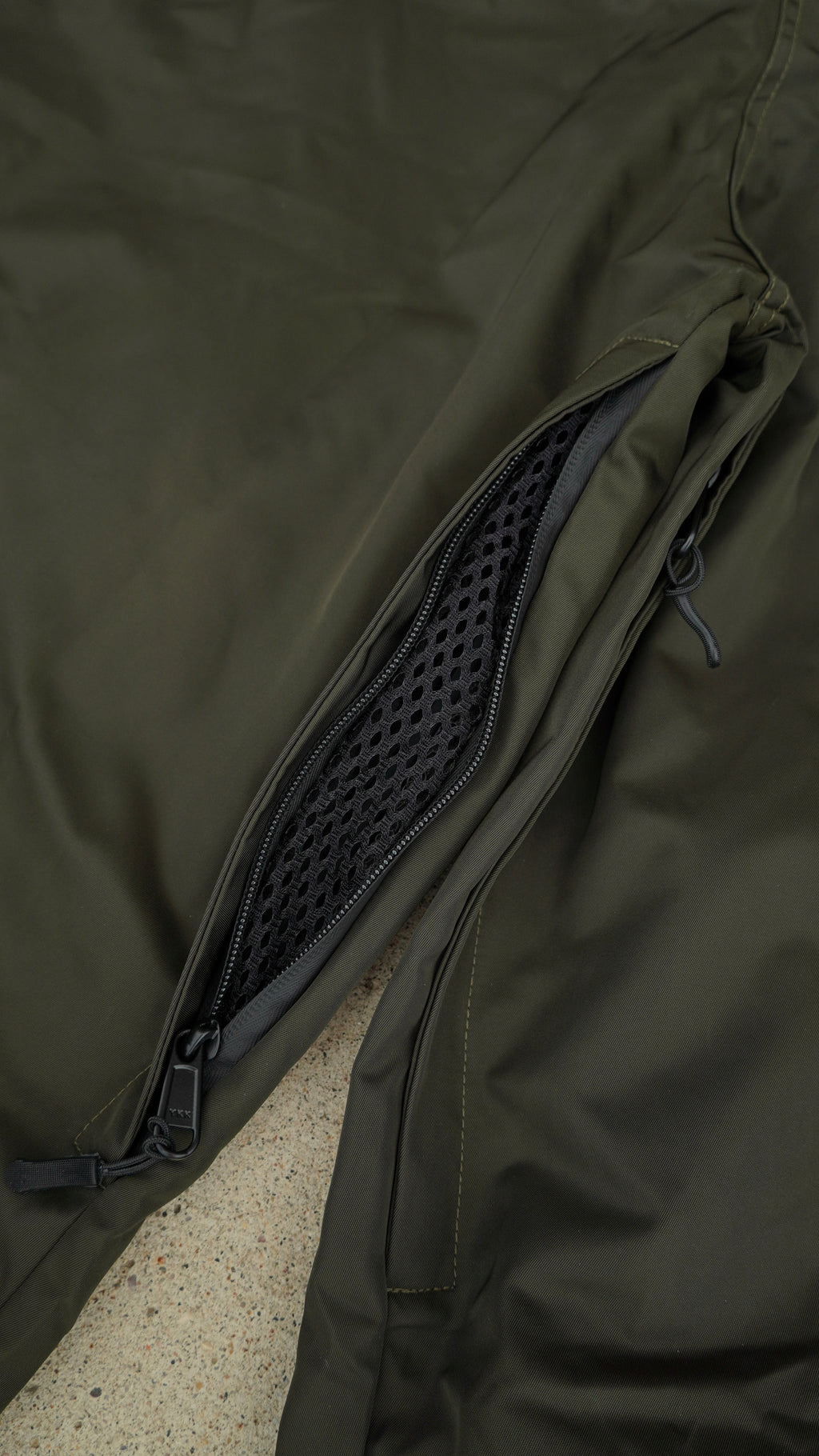 Olive No Cargo Baggy Snowpants