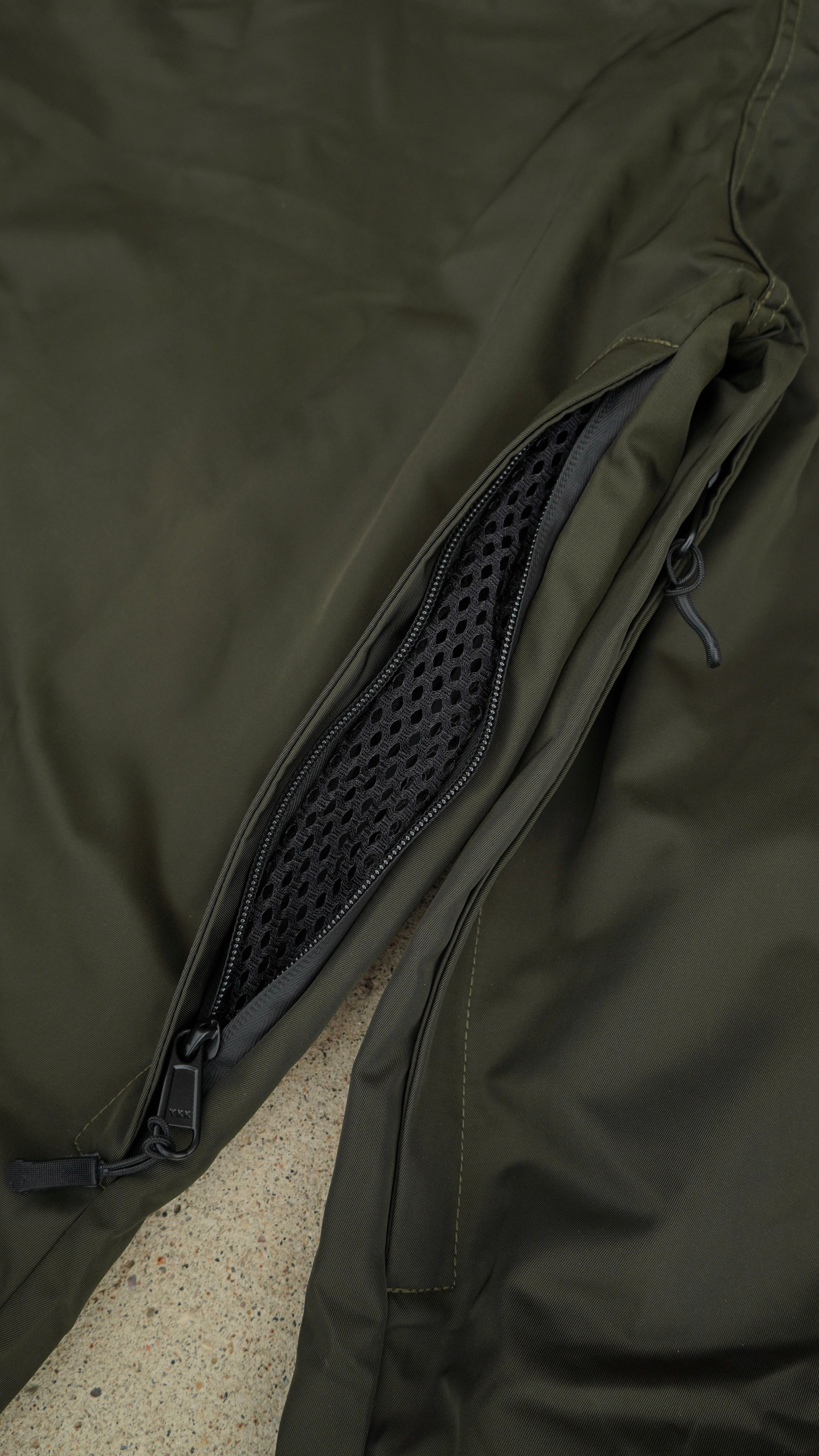 Olive No Cargo Baggy Snowpants