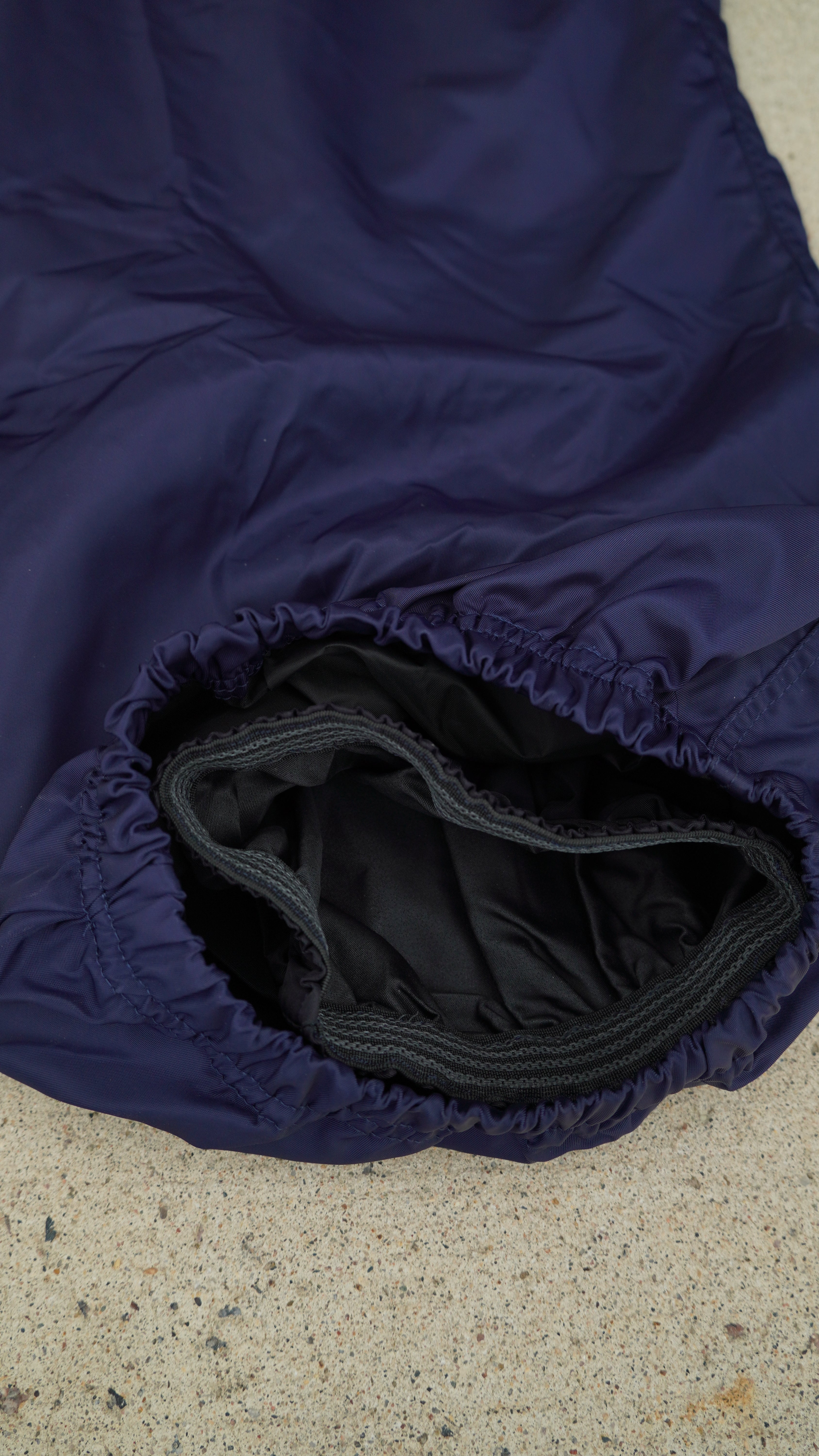 Navy No Cargo Baggy Snowpants