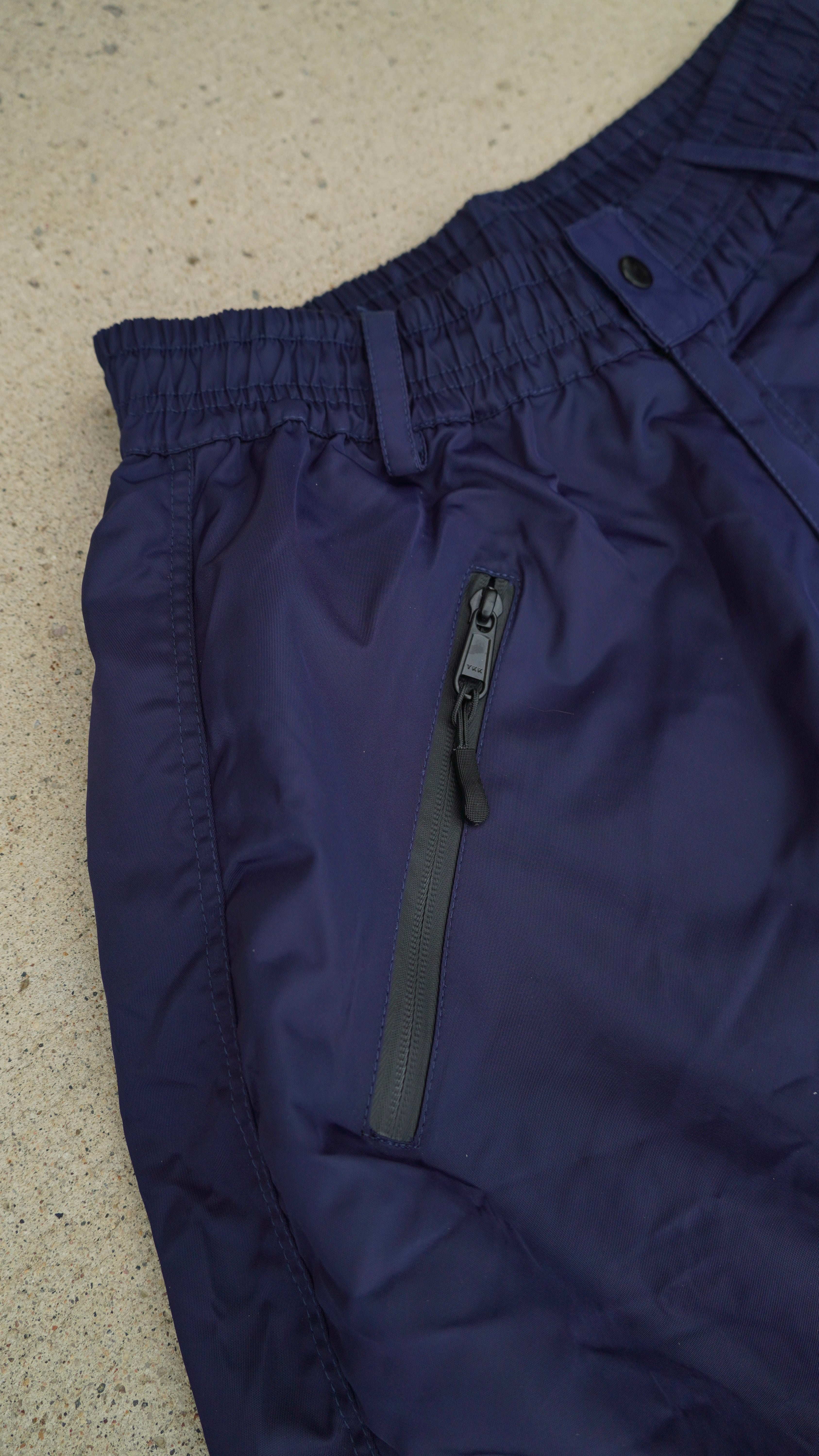 Navy No Cargo Baggy Snowpants